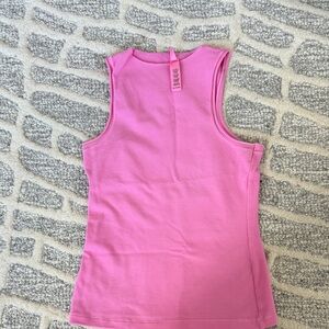 Skims Pink Sleeveless Tank Top
